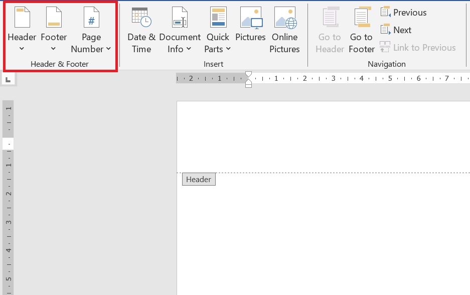 Memakai Header dan Footer di Microsoft Word