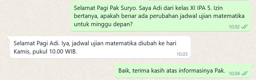 Siswa dengan Guru